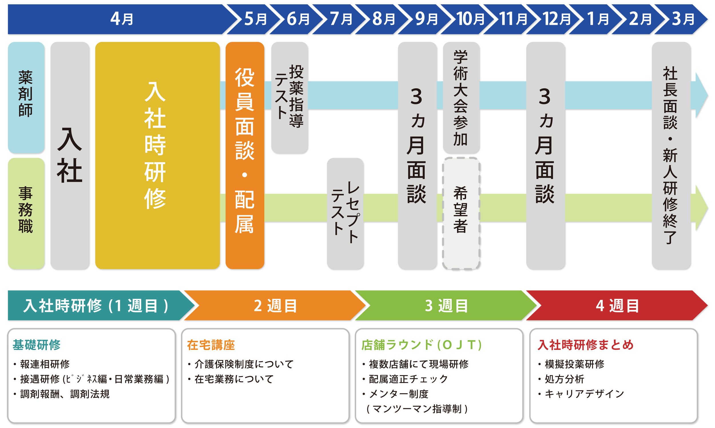 新人研修スケジュール